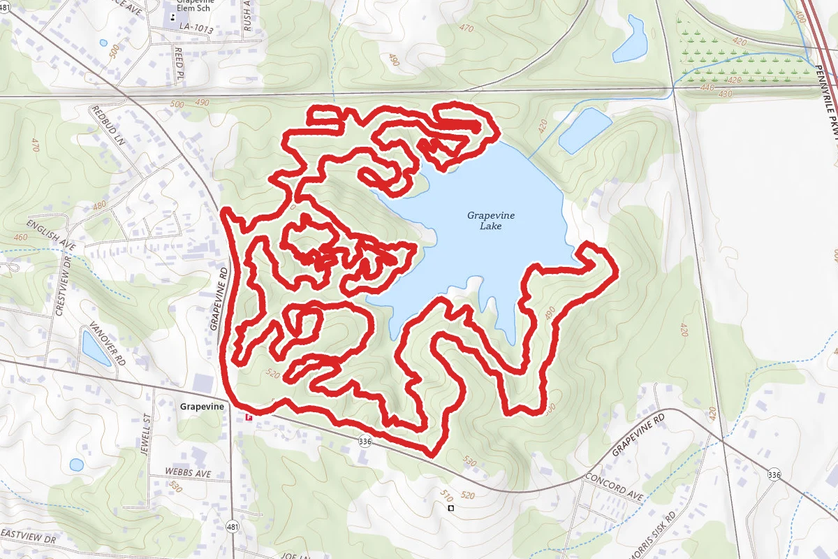 Grapevine Lake Trails
