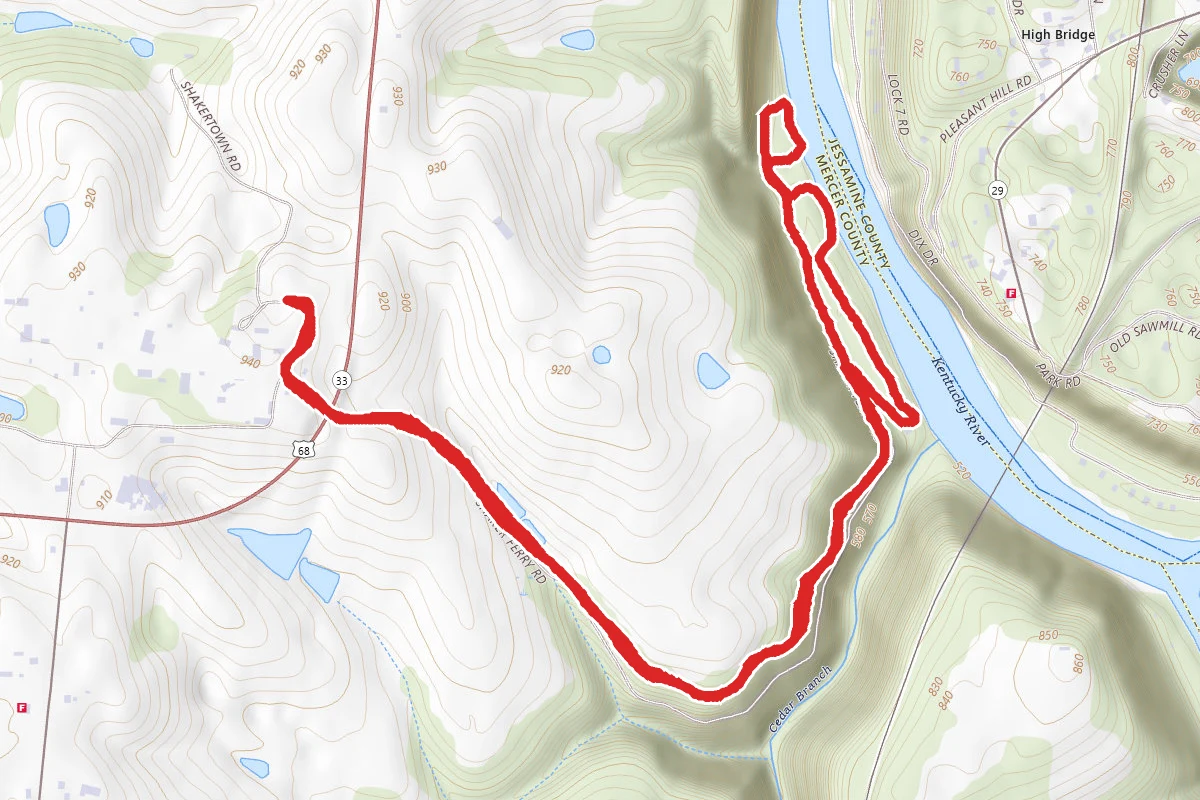 River Road and Pallisades Trail