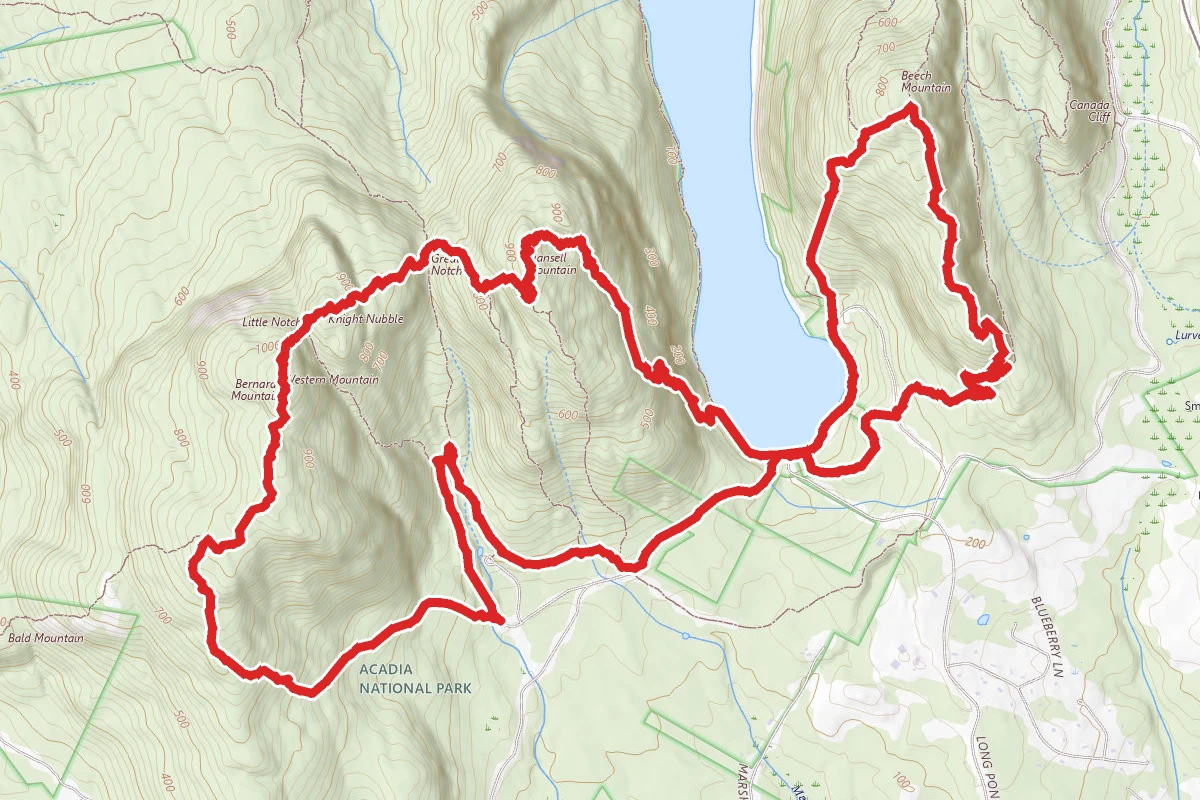 Mansel, Bernard and Beach Mountain Loop