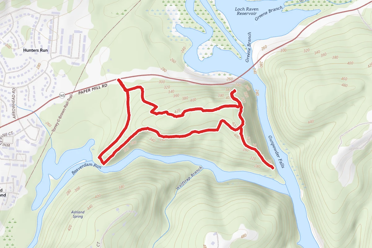Loch Raven Reservoir and Two Bridges