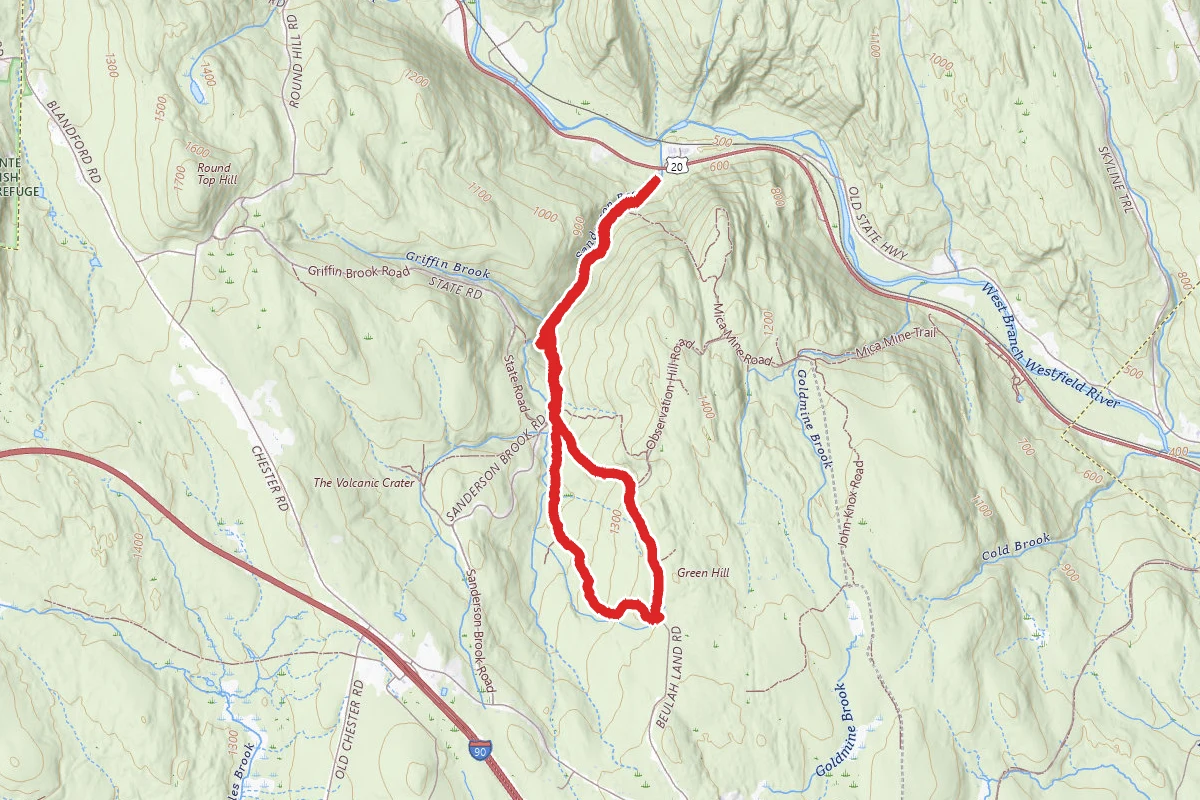 Beulah Land Road Loop via Sanderson Brook Road