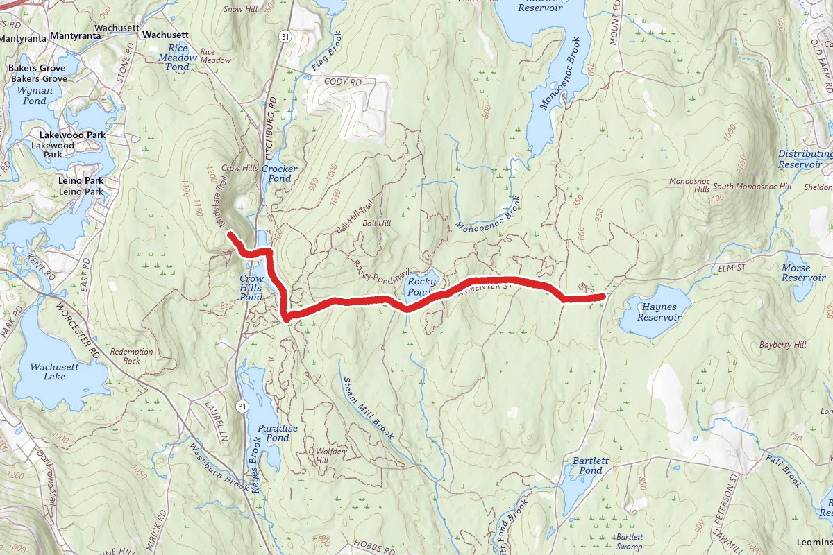 Parmenter to Crow Hill