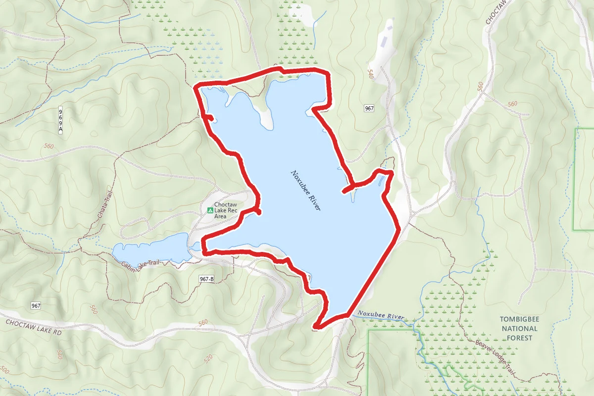 Choctaw Lake Recreation Area Trail