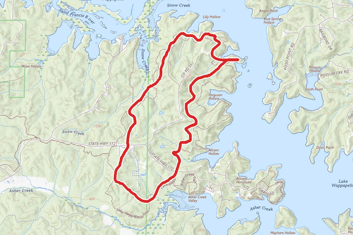 Lake Wappapello Trail