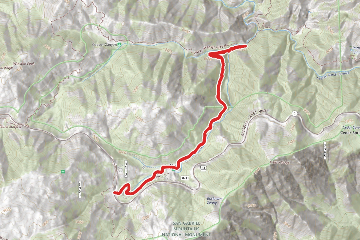 Burkhart Trail to Cooper Canyon Falls