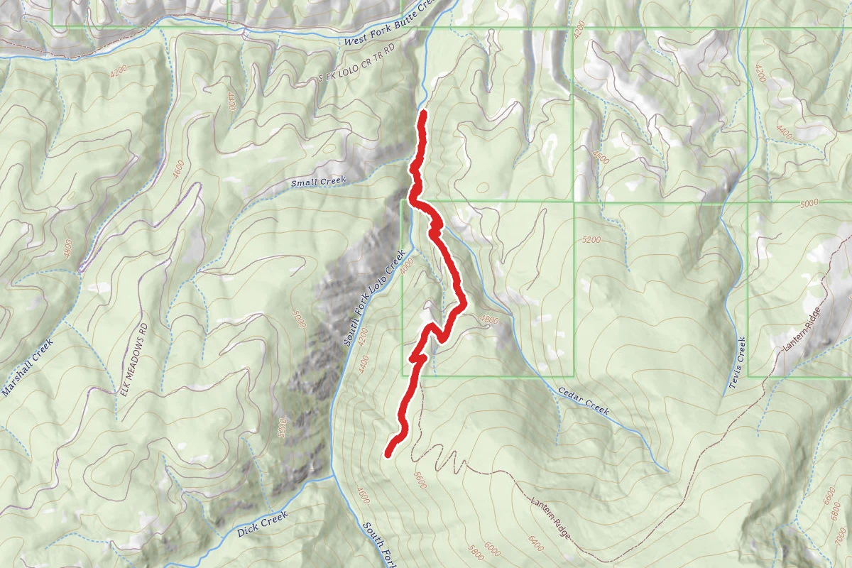 South Fork Lolo Creek Trail
