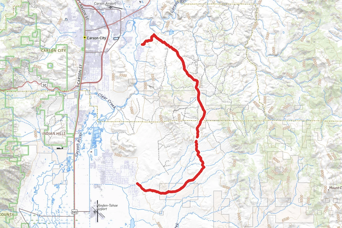 Brunswick Canyon and Sunrise Pass OHV Road