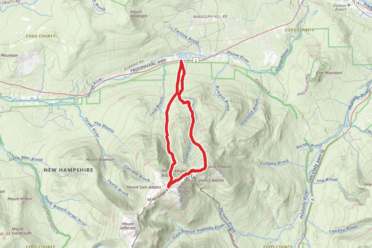 Mount Madison and Thunderstorm Junction Loop