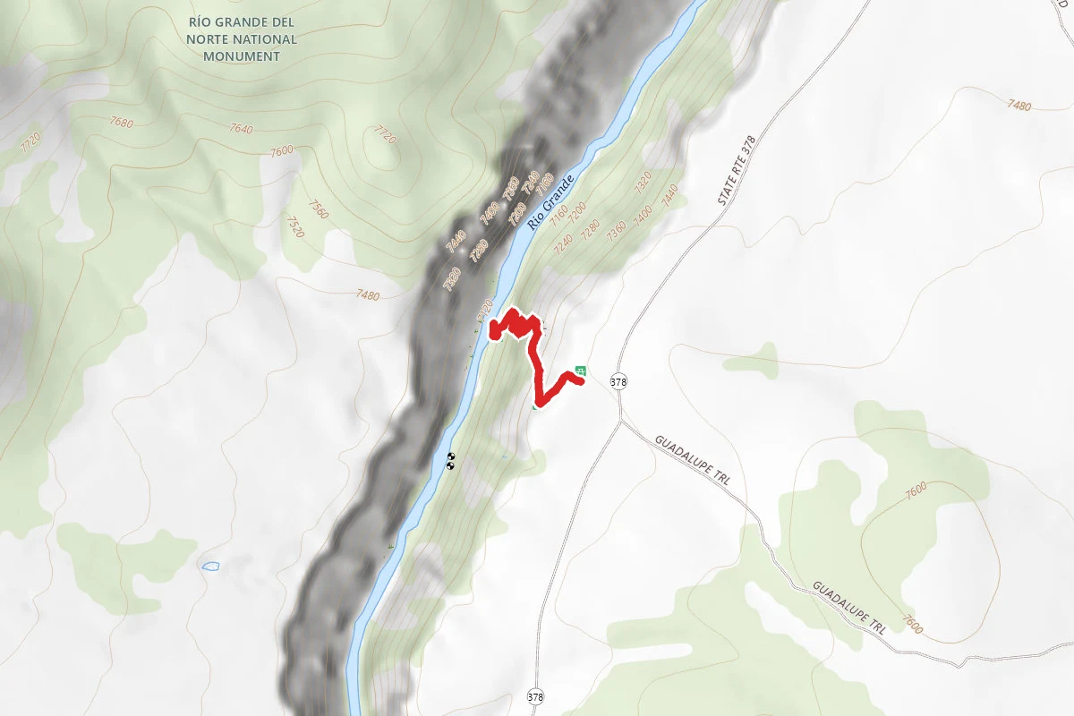 Chiflo Trail to the Rio Grande