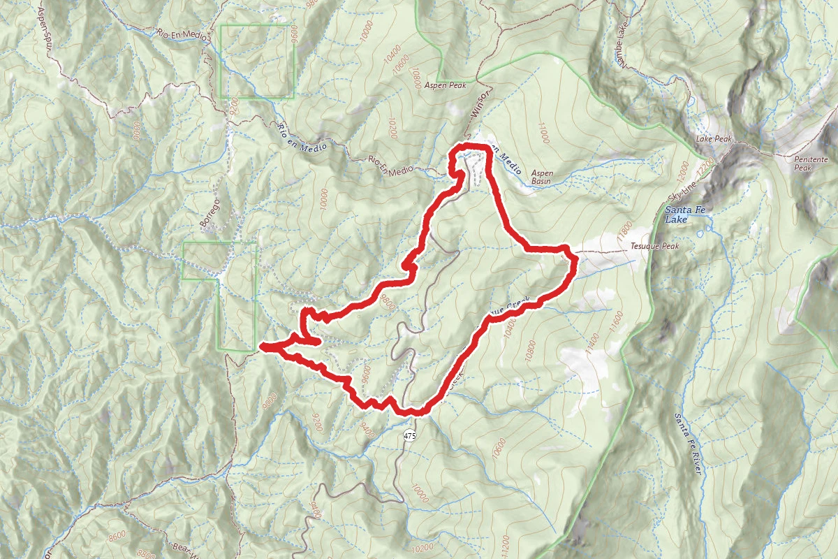 Big Tesuque, Winsor and Trail 152 Loop