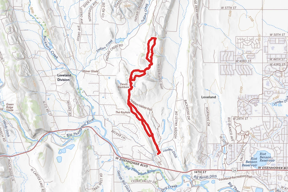 Devil's Backbone Trail - Extended Route