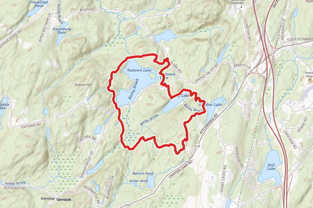 Teatown Lake Three Lakes Loop