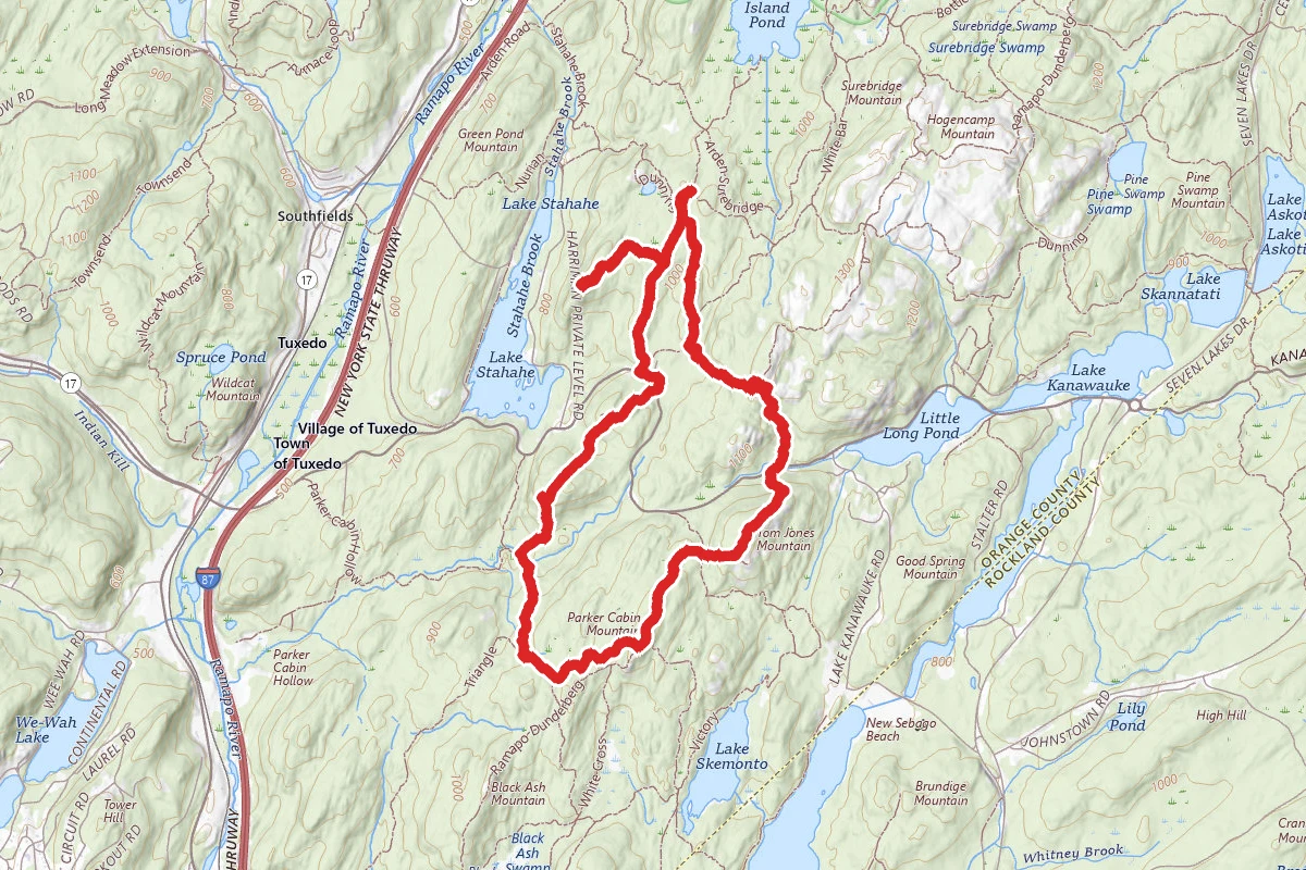 Island Pond, High Peak, and Tom Jones Loop