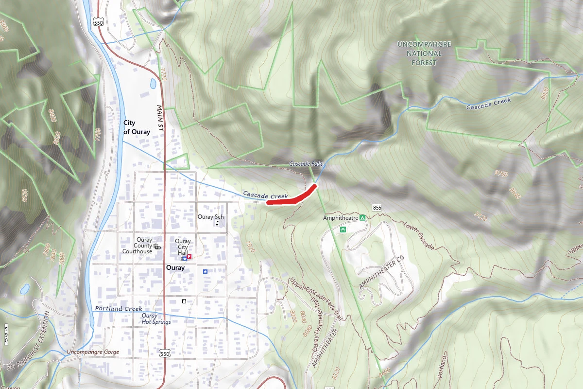 Lower Cascade Falls Trail