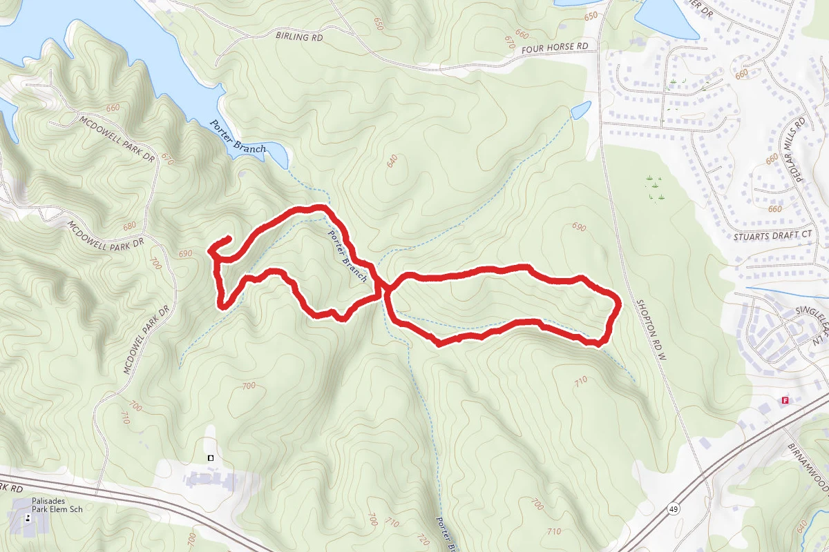 Pine Hollow Trail, Four Seasons Trail, and Creekside Trail Loop