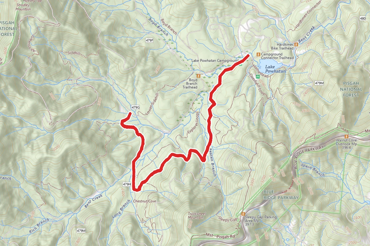 Lower Side Hill to Explorer Loop
