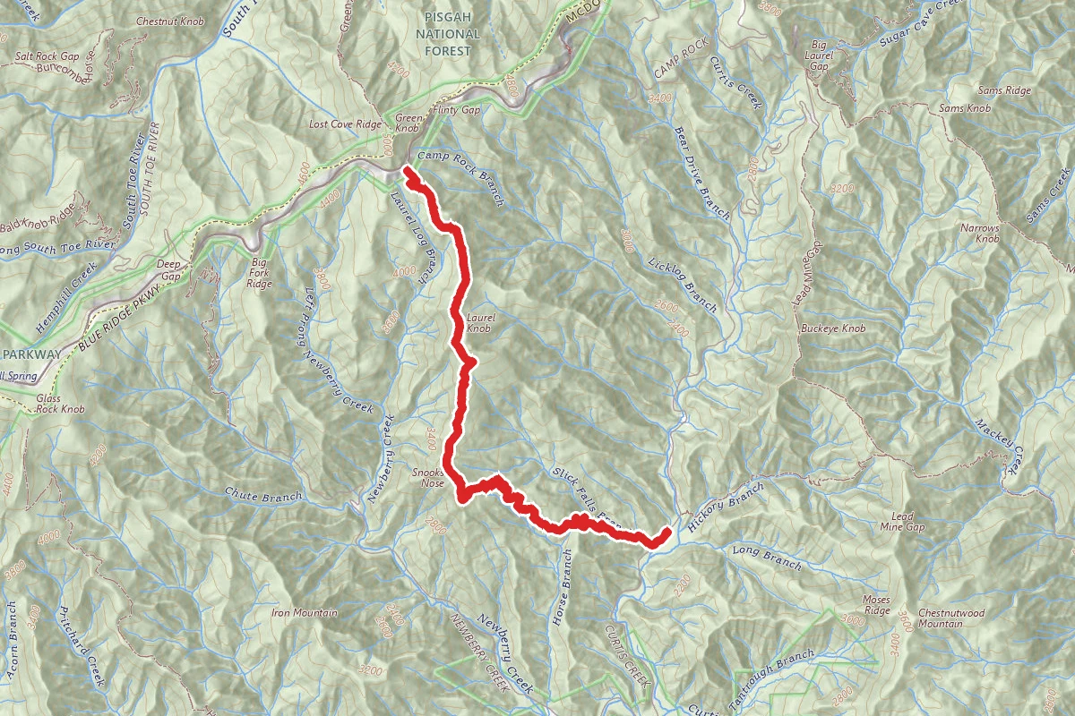 Green Knob Overlook via Snooks Nose Trail