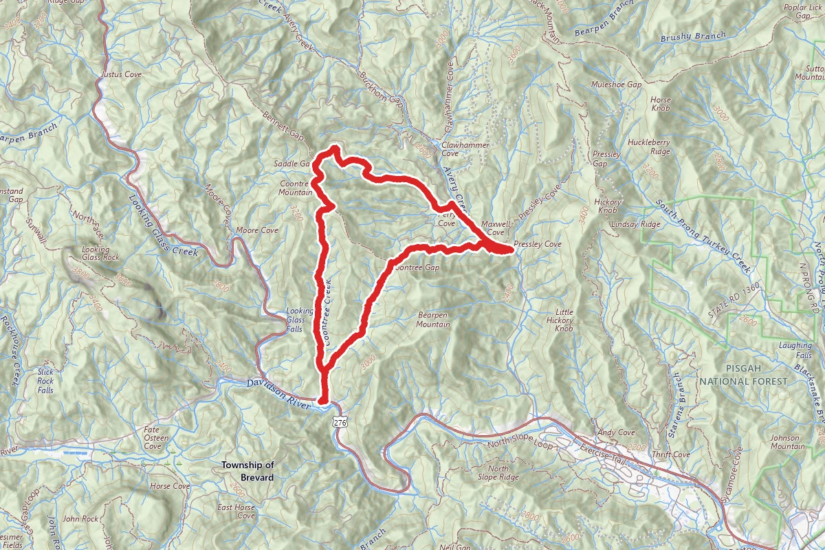 Coon Tree Loop to Perry Cove Trail