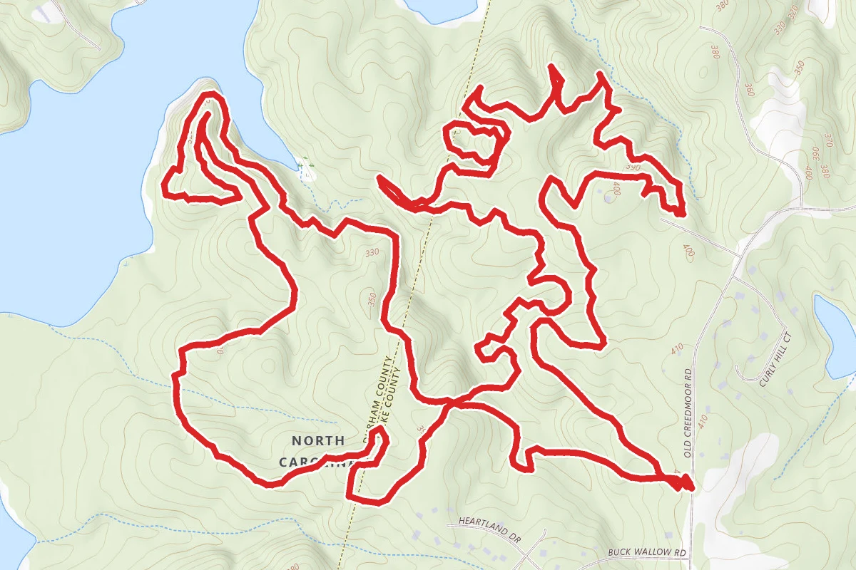 Old Creedmore Mountain Bike Loop