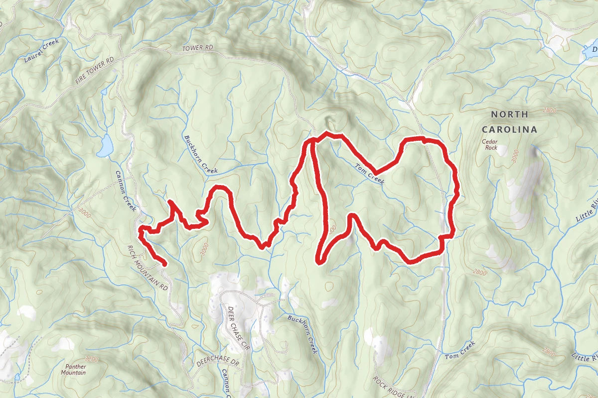 Twixt, Tower, Buckhorn Creek and Cannon Creek Loop