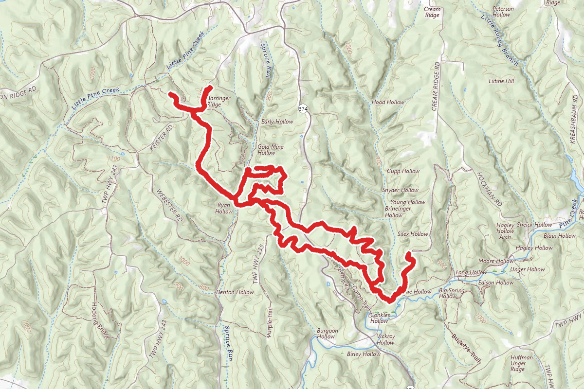 Hocking Orange Trail Loop