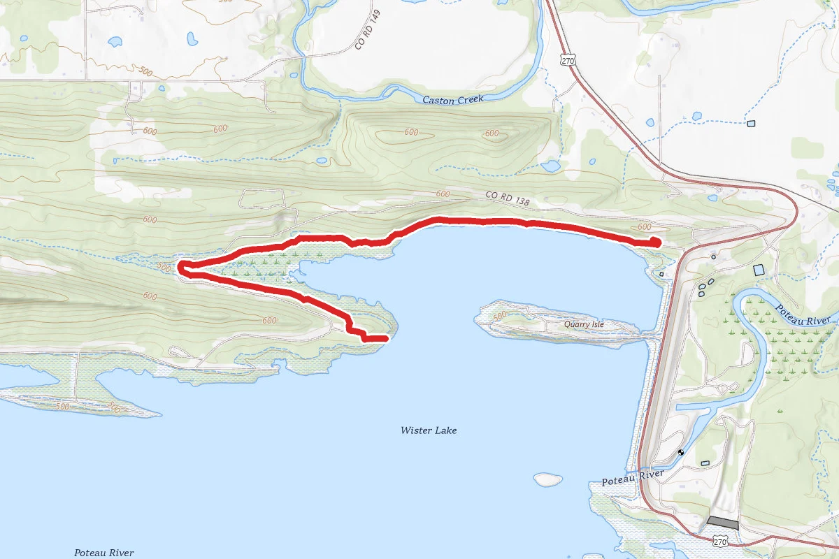 Lighthorseman Trail at Lake Wister