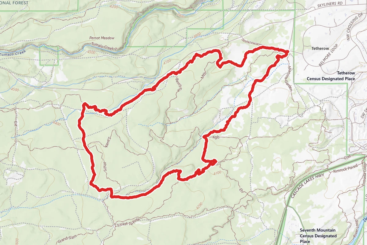 Ben's Trail, Voodoo Trail, Grand Slam, Elv and Phil's Trail Loop