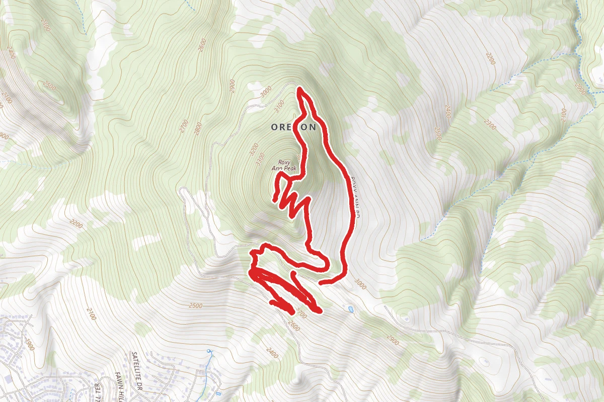 Greenhorn Trail and Roxy Ann Peak East Loop