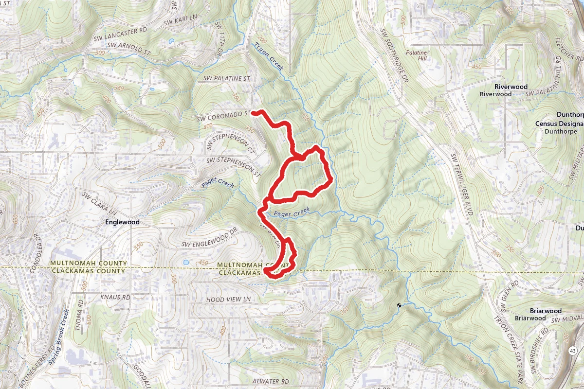 Boones Ferry, Englewood, Poget Creek, and West Horse Loop