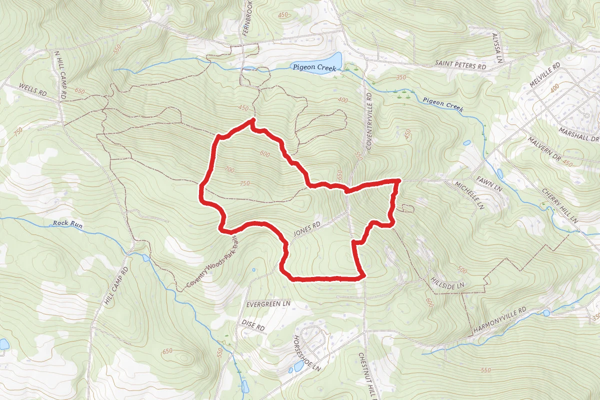 Coventry Trail and Chestnut Hill Trail