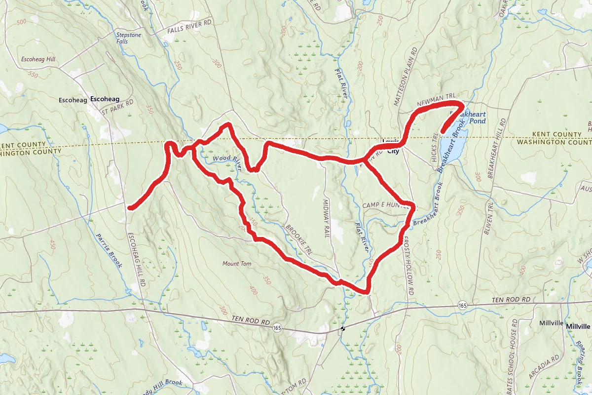 Plain Road, Breakheart Pond Trail, and Sand Hill Trail Loop