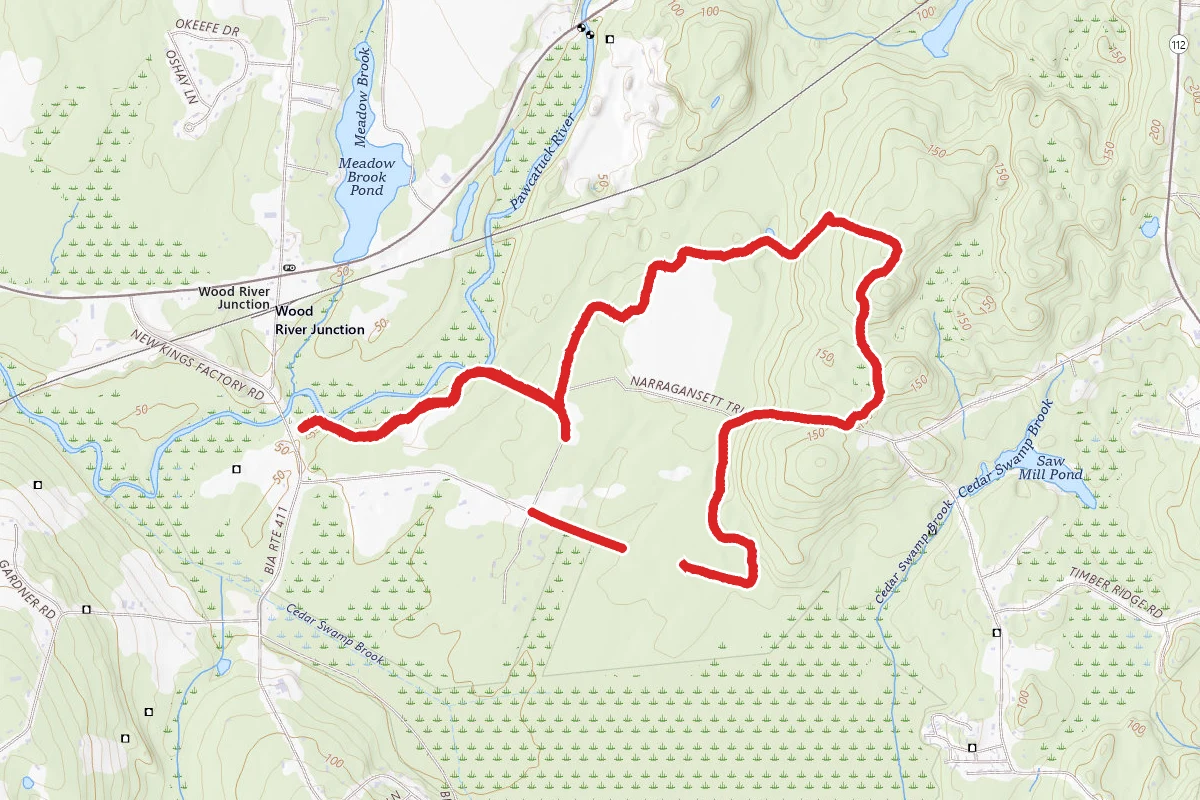 River Trail, Narragansett Loop, and Grassland Loop