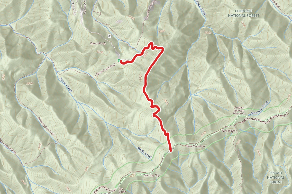Round Knob to the Appalachian Trail