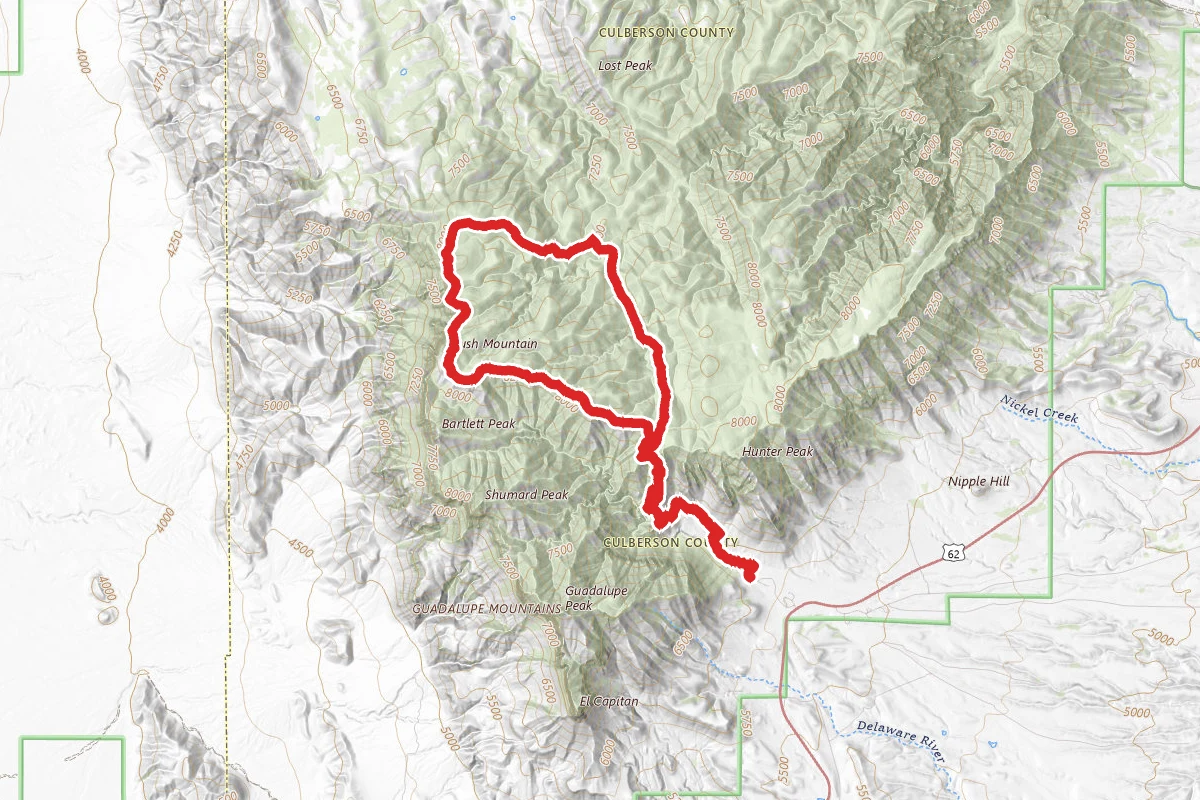 Bush Mountain Trail to Blue Ridge Loop