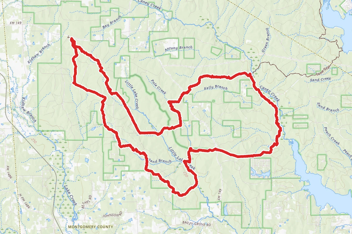 Lone Star Hiking Trail Grand Loop