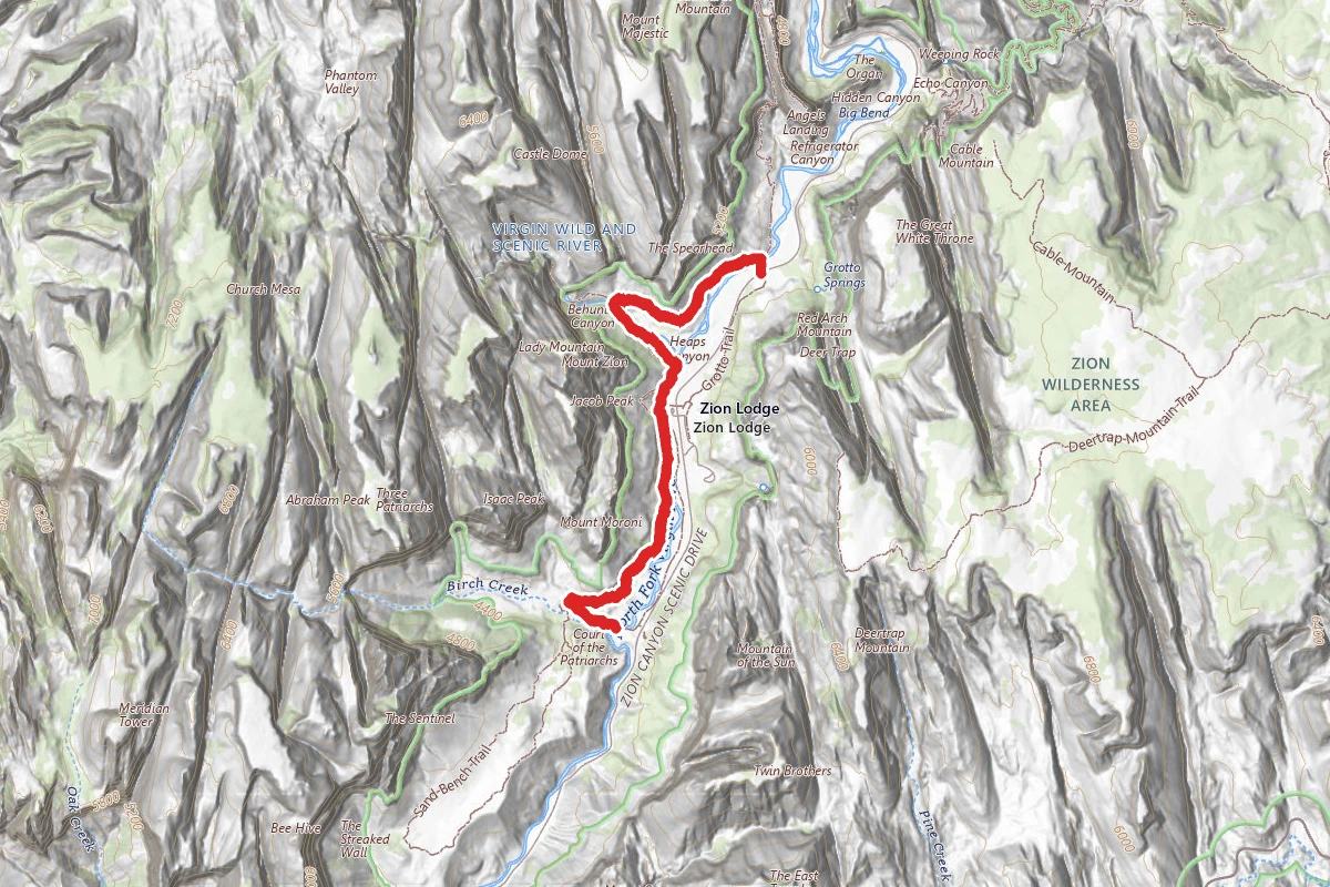 West Bank of the Virgin River