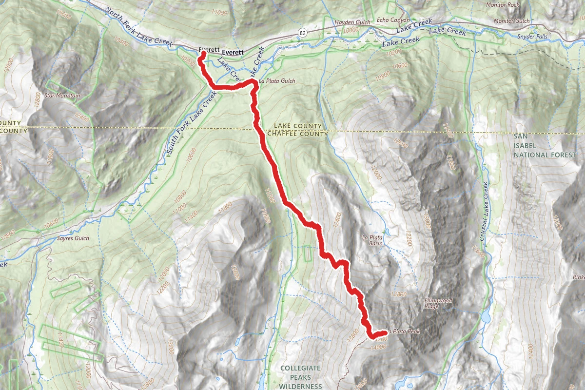 La Plata Peak North Trail Summer Route