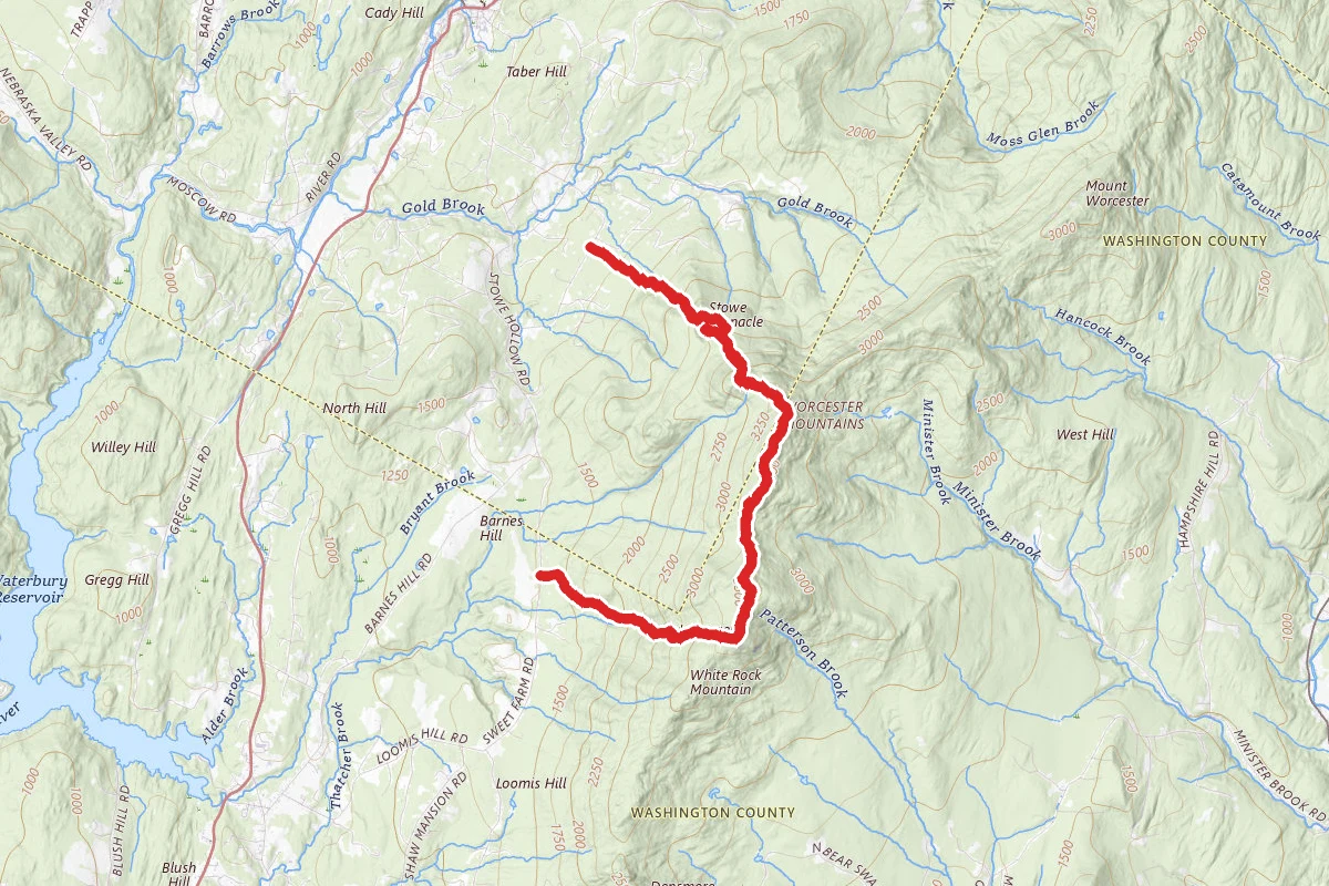 Stowe Pinnacle to Hunger via Skyline Trail