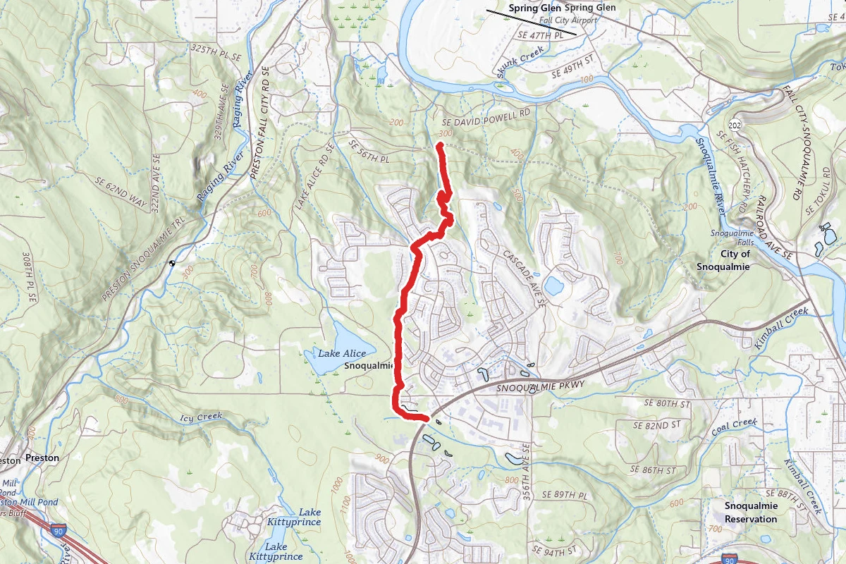 Silent Creek Trail and Deep Creek Trail