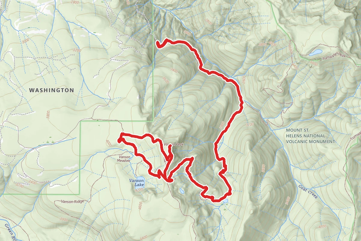 Vanson Peak Trail Via Goat Creek Trail Loop