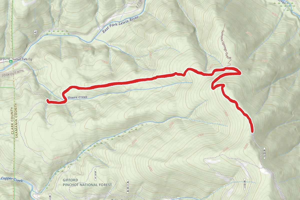 Summit Springs Trail #173 (Snass Creek)