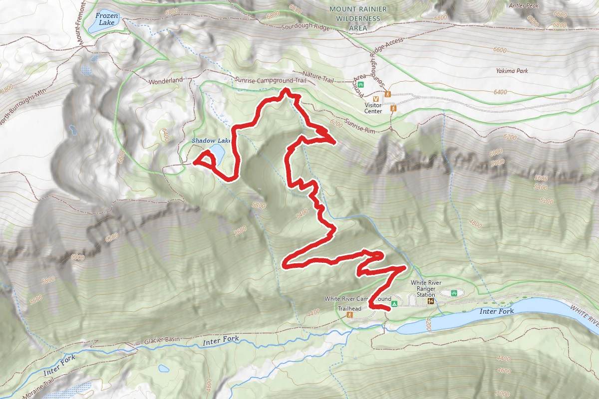 Wonderland Trail to Shadow Lake