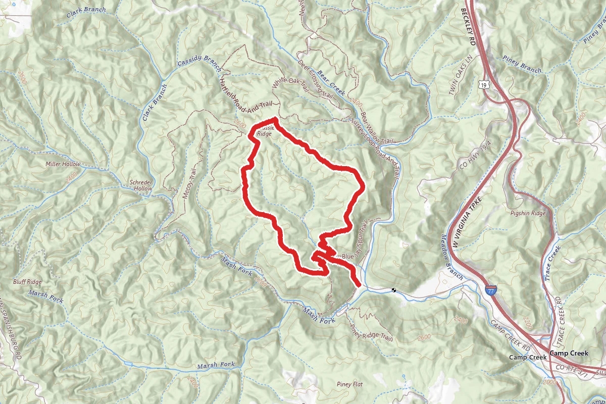Farley Ridge, Almost Heaven and Blue Jay Trail