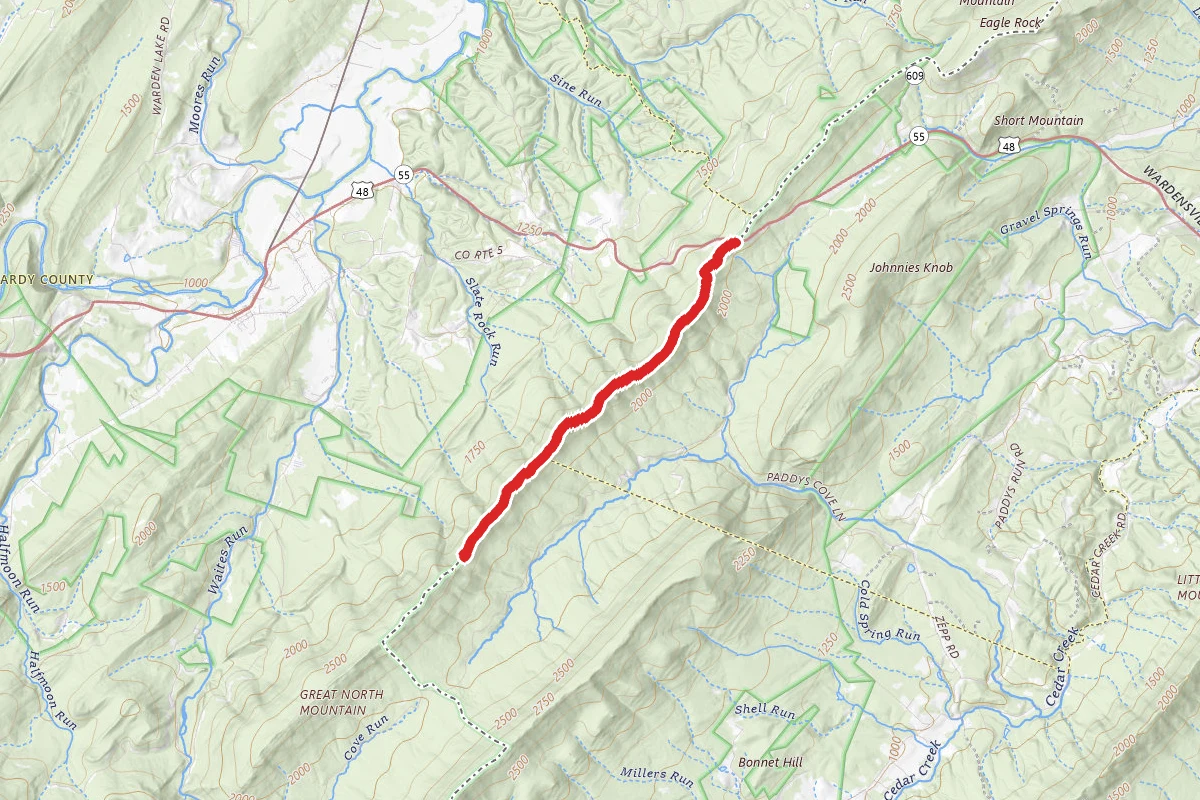 Great North Mountain via Tuscarora Trail