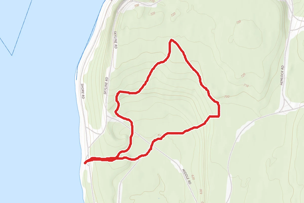 Sky Line Trail and Sven Bluff