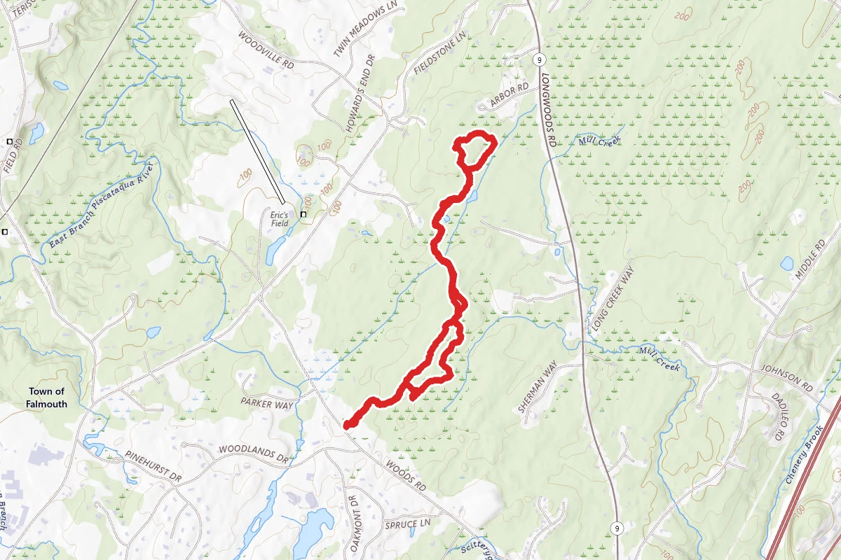 Falmouth Yellow and Red Trails Loop