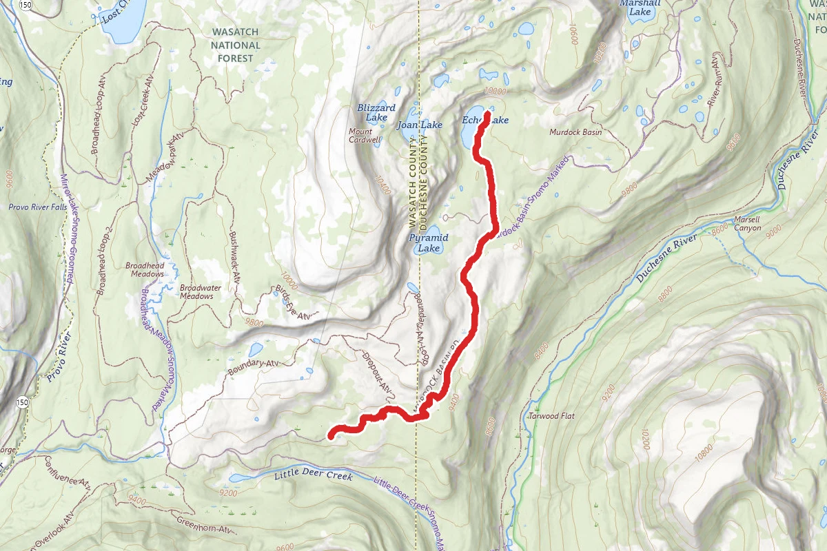 Joan Lake, Gem Lake, and Echo Lake Trail