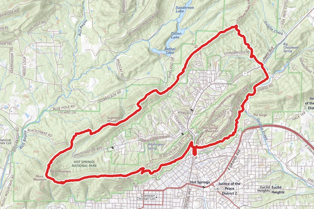 Hot Springs Sunset Trail Full Circle