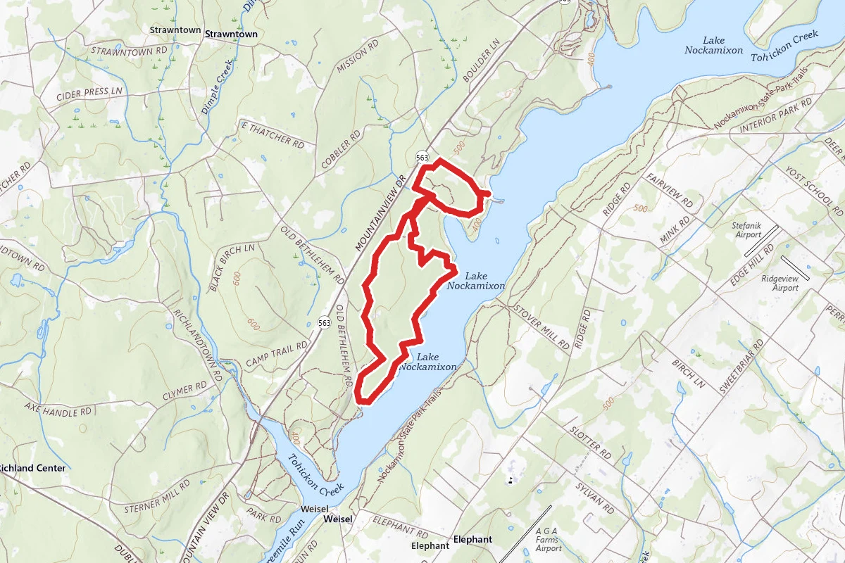 Lake Nockamixon Area Trail