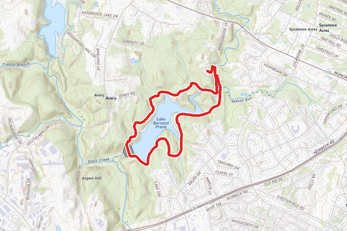 Lakeside and Muncaster Mill Trail